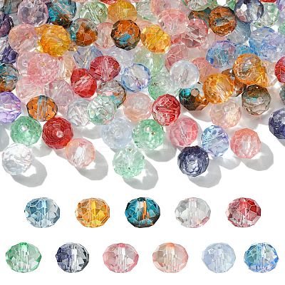 300Pcs Transparent Baking Paint Glass Beads GLAA-CJ0002-46-1