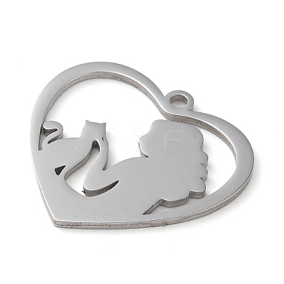 Non-Tarnish 304 Stainless Steel Pendants STAS-R116-06P-1