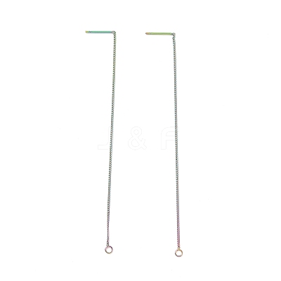 Ion Plating(IP) 304 Stainless Steel Stud Earring Finding LS-STAS-E161-07RC-1