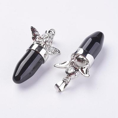 Natural/Synthetic Mixed Stone Pendants G-E397-P-1
