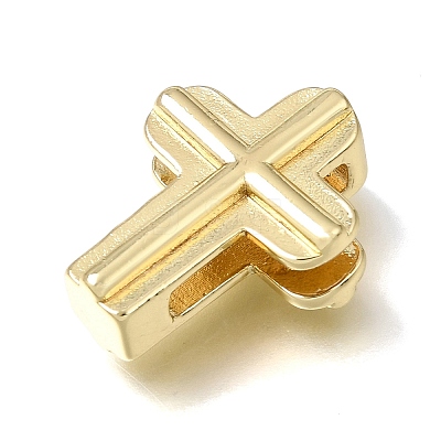 Brass Slide Charms KK-CBAEEA8-14G-1