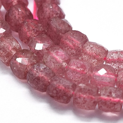 Natural Strawberry Quartz Beads Strands G-D0013-38-1