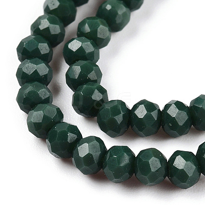 Opaque Solid Color Glass Beads Strands LS-EGLA-A034-P3mm-D09-1