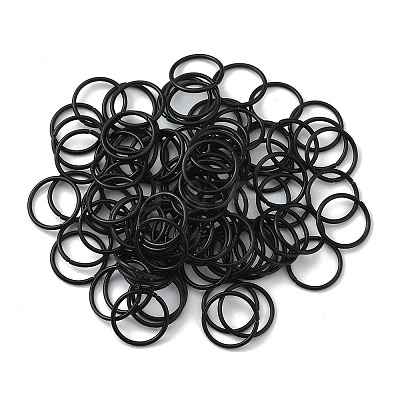 100Pcs Baking Paint Zinc Alloy Open Jump Rings FIND-WH0032-85B-06-1