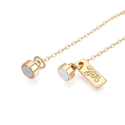 Brass End with Chains KK-C066-05G-1