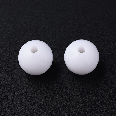 Opaque Acrylic Beads MACR-S370-C8mm-01-1