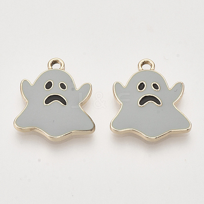 Light Gold Plated Alloy Pendants ENAM-T009-36B-1