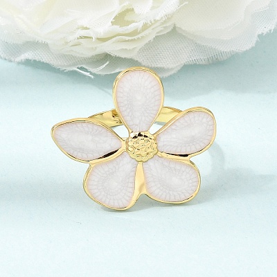304 Stainless Steel Enamel Cuff Open Rings SA-CBA369F-04G-03-1