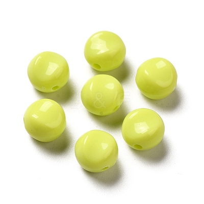 Opaque Acrylic Beads OACR-L013-003J-1