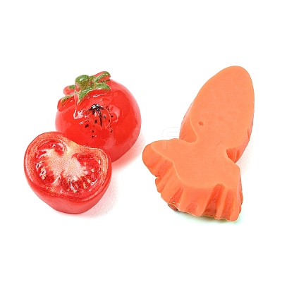 Opaque Resin Imitation Vegetable Cabochons RE-CBA1212-01-1