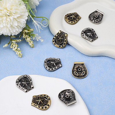16Pcs 2 Colors Luggage Leather Belt Alloy Craft Solid Screw Rivets FIND-CP0002-64-1