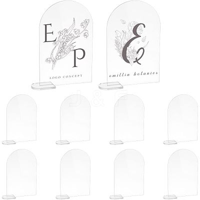 Acrylic Table Sign Holders DIY-WH0374-21-1