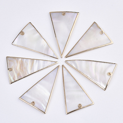 Natural Freshwater Shell Pendants X-SSHEL-R045-11-1
