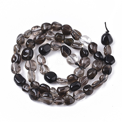 Natural Smoky Quartz Beads Strands G-S363-040-1
