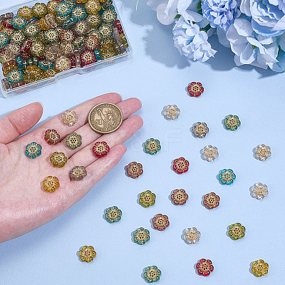 160Pcs 8 Colors Transparent Acrylic Beads TACR-ME0001-04-1