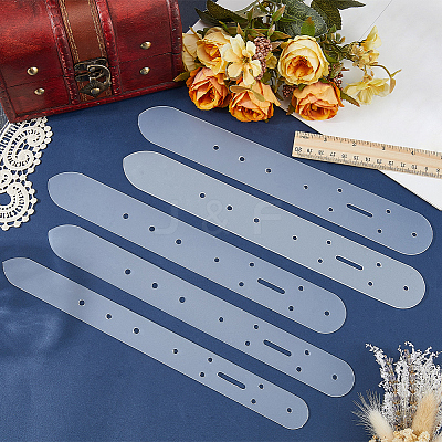 5Pcs PVC Plastic Belt Holes Templates TOOL-CY0001-03-1