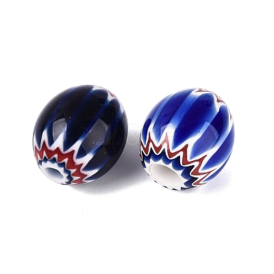 Handmade Millefiori Glass Barrel Beads LS-LA-N002-19A-1