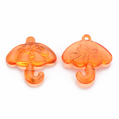 Transparent Acrylic Pendants TACR-T024-01B-921-1