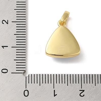 Rack Plating Brass with Synthetic Opal Pendants KK-S370-10G-01-1
