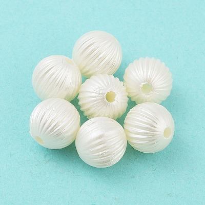 ABS Plastic Imitation Pearl Bead MACR-K350-10A-1