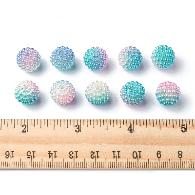 Imitation Pearl Acrylic Beads OACR-FS0001-32C-1