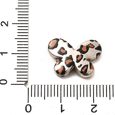 Electroplate & Spay Painted Acrylic Beads OACR-S043-05A-02-1