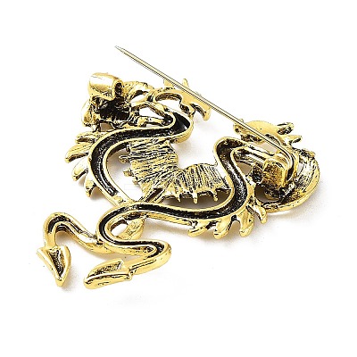 Dragon Brooch JEWB-K018-18AG-1