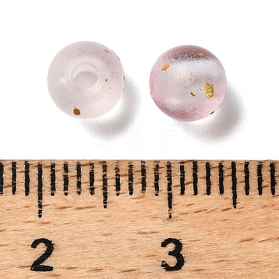 Frosted Transparent Acrylic Beads OACR-F013-12J-1