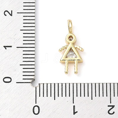 Brass Micro Pave Cubic Zirconia Pendants ZIRC-I356-17G-B01-1