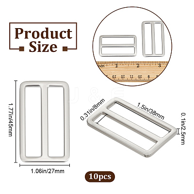 10Pcs Alloy Buckle Clasps FIND-BBC0002-42C-1