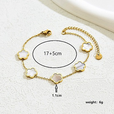 201 Stainless Steel Cable Chain Bracelets with Lobster Claw Clasp CK5419-1-1