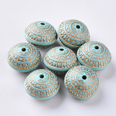 Plating Acrylic Beads OACR-S029-098-1