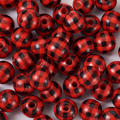 Natural Wooden Beads WOOD-TAC0010-05B-1