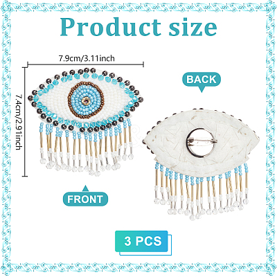 ABS & Felt & Glass Badge for Backpack Clothes JEWB-WH0039-76A-1