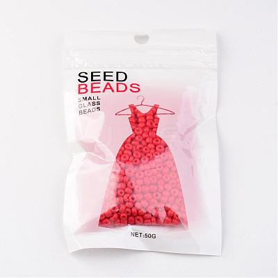 6/0 Baking Paint Glass Seed Beads X-SEED-S003-K20-1