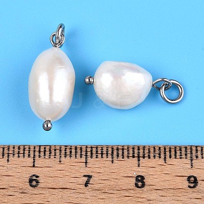 Natural Baroque Keshi Pearl Cultured Freshwater Pearl Pendants LS-PEAR-Q013-01C-1