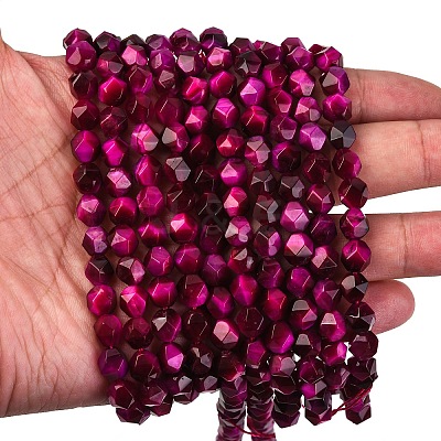 Natural Tiger Eye Beads Strands G-I217-B-01G-1
