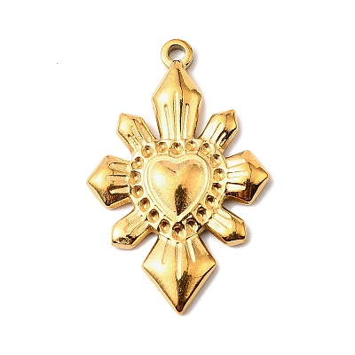 304 Stainless Steel Pendants STAS-H482-02G-1