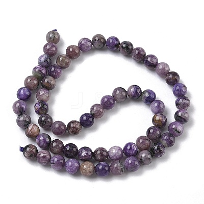 Natural Charoite Beads Strands G-C270-O02-04-1