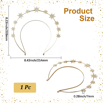 Alloy Hair Bands OHAR-WH20005-31-1