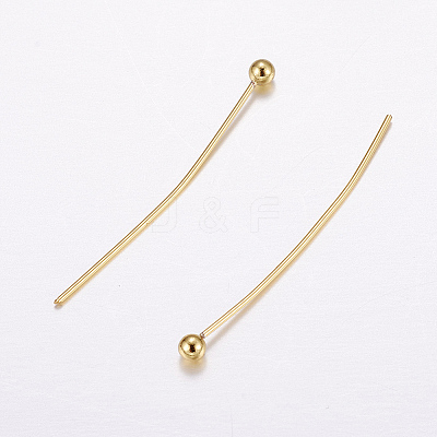 Brass Ball Head Pins KK-E725-03G-1