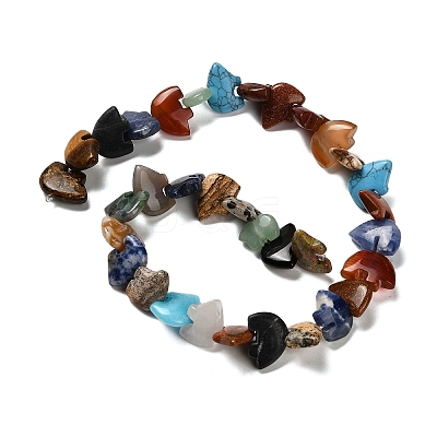 Natural & Synthetic Mixed Gemstone Beads Strands G-Z088-03-1