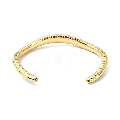 Ion Plating(IP) 304 Stainless Steel Snakes Cuff Bangles BJEW-G693-02G-1
