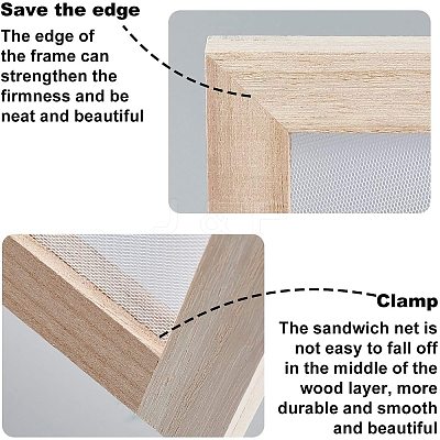 Wooden Paper Making DIY-WH0171-49E-1