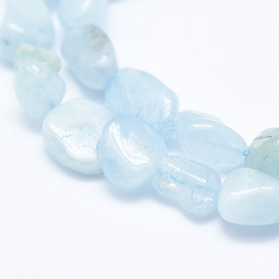 Natural Aquamarine Beads Strands X-G-K203-46-1