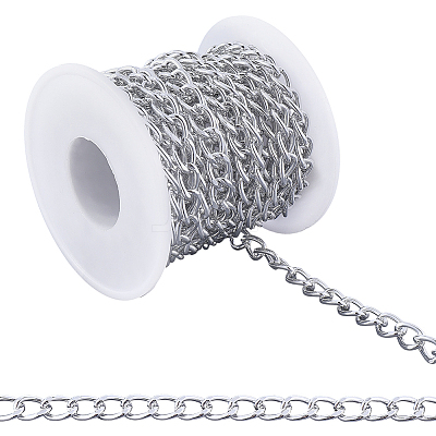 5M Aluminium Twisted Curb Chains CHA-BM0001-01S-1