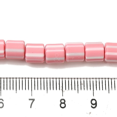 Polymer Clay Beads Strands CLAY-H006-01E-1