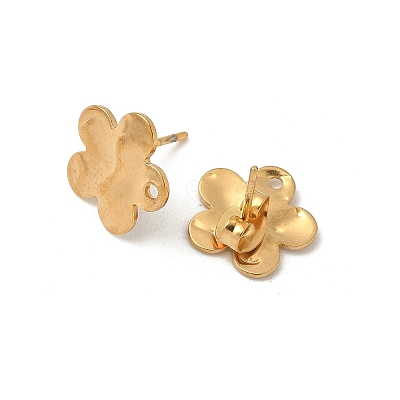304 Stainless Steel Stud Earring Finding STAS-V015-31D-G-1