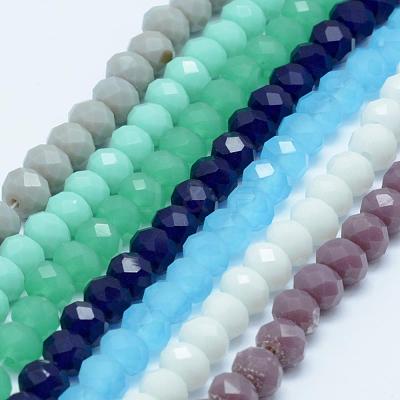 Glass Beads Strands GLAA-E395-01-4mm-1