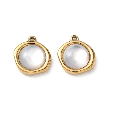 Natural Freshwater Shell Pendants STAS-G397-01G-01-1